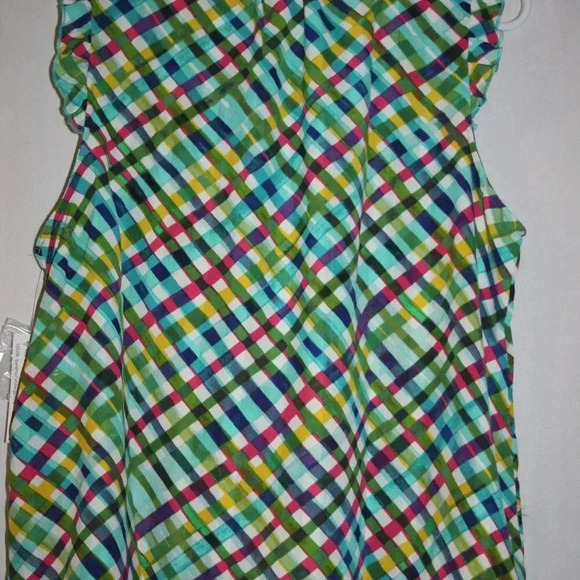 Zac and Rachel Flowy Sleeveless Top with Ruffles at Neckline Flutter Sleeves NWT - Picture 16 of 16